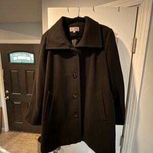 JM Collection Classic Black Women's Coat